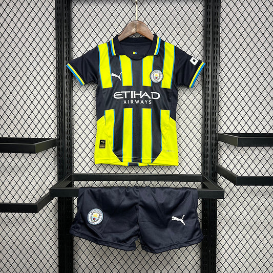 Kit Criança Manchester City Secundário 24/25