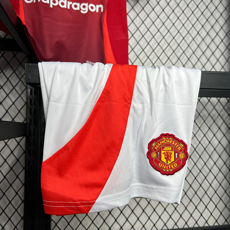 Kit Criança Manchester United Principal 24/25