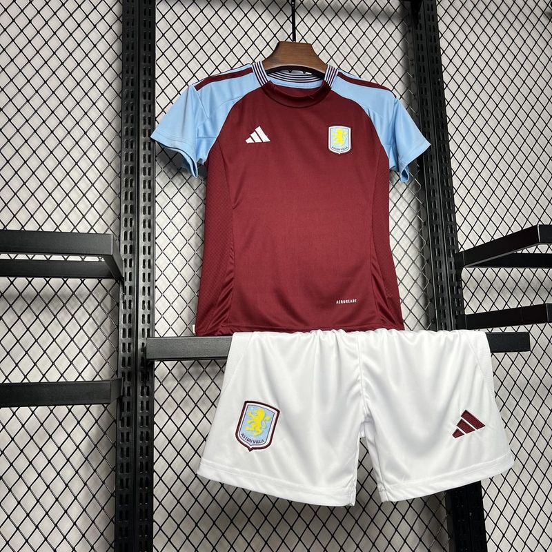 Kit Criança Aston Villa Principal 24/25