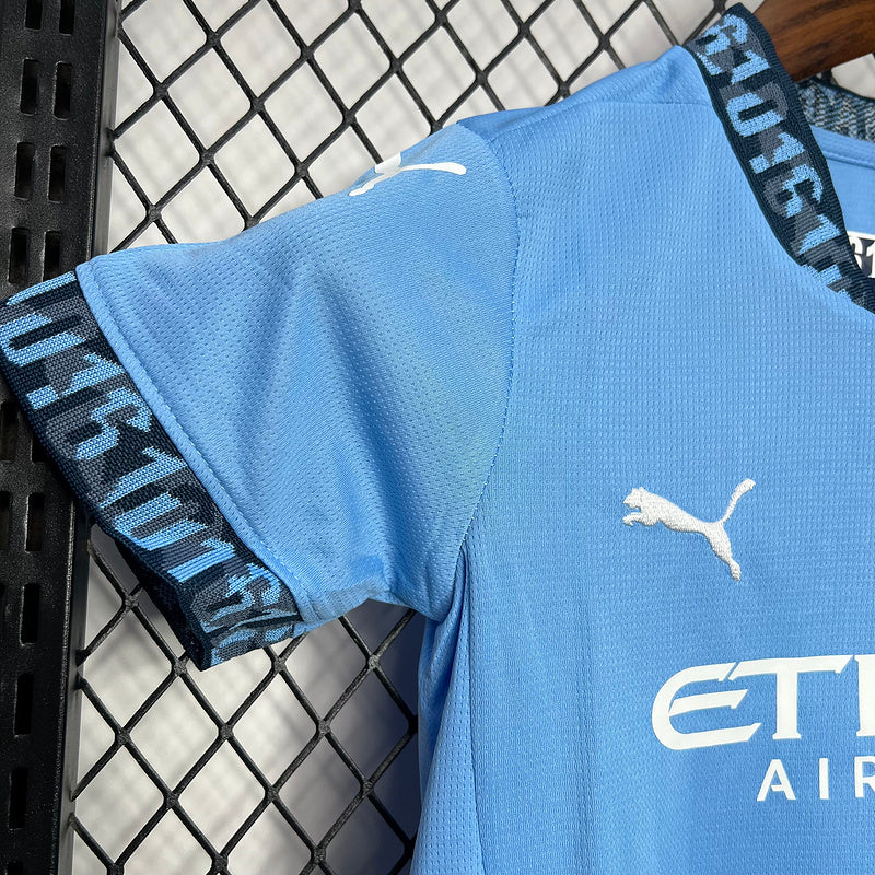 Kit Criança Manchester City Principal 24/25