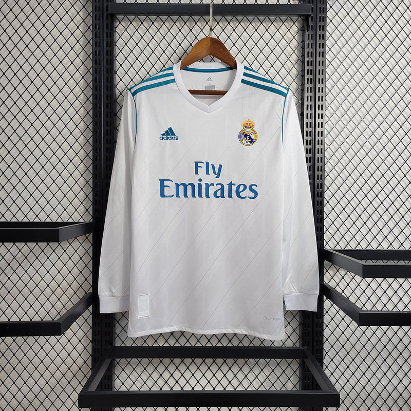 Retro Real Madrid 17/18  Manga Comprida