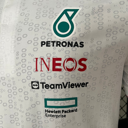 Polo F1 Mercedes AMG Petronas 2024 Branco