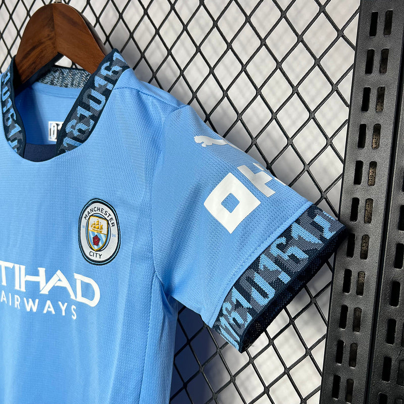 Kit Criança Manchester City Principal 24/25