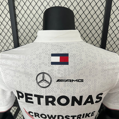 Polo F1 Mercedes AMG Petronas 2024 Branco