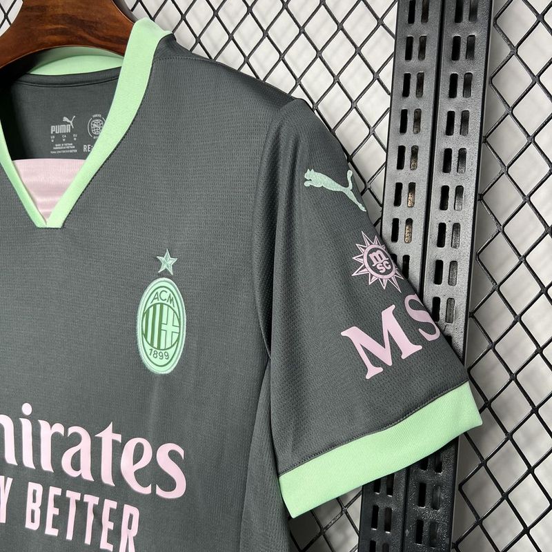 Camisola AC Milan Alternativa 24/25 Versão Adepto