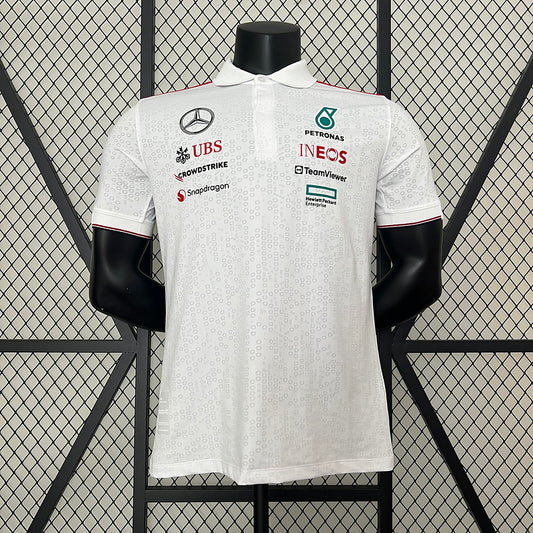 Polo F1 Mercedes AMG Petronas 2024 Branco