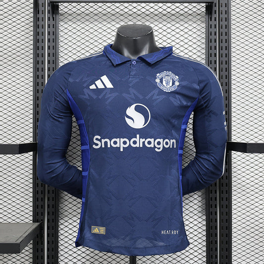 Camisola Manchester United Secundária 24/25 Versão Jogador Manga Longa