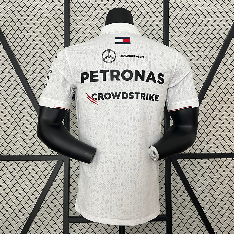 Polo F1 Mercedes AMG Petronas 2024 Branco